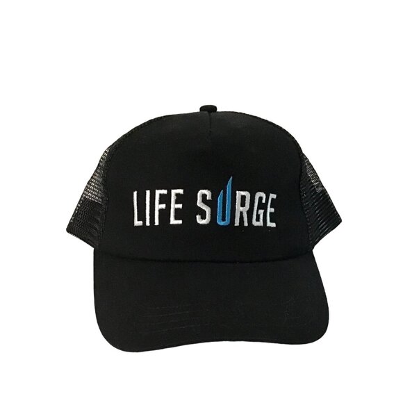 LIFE SURGE SNAP BACK BLACK HAT WITH FRONT LOGO - Picture 2 of 5
